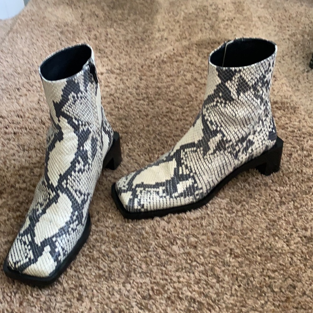 Zara booties python embossed - Picture 7 of 14